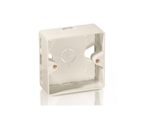 CAJA DE SUPERFICIE EQUIP PARA MONTAJE DE ROSETAS BLANCO 125561