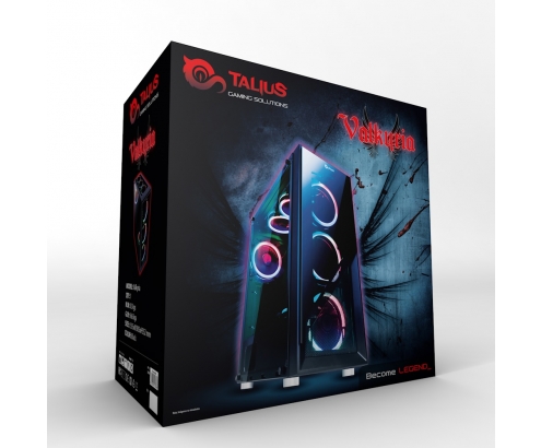 CAJA MEDIA TORRE TALIUS  VALKYRIA GAMING LED RGB USB 3.0 TAL-VALKYRIA 