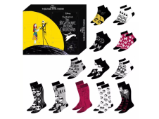 Caja Regalo Pesadilla Antes de Navidad 12 Pares de Calcetines Talla 35...