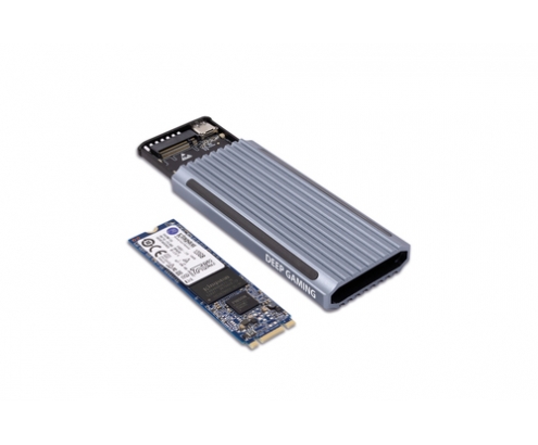 CAJA SSD COOLBOX M.2 NVME USB3.1 ALUMINIO RGB
