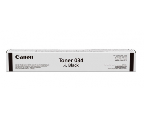 Canon 034 cartucho de tóner 1 pieza(s) Original Negro