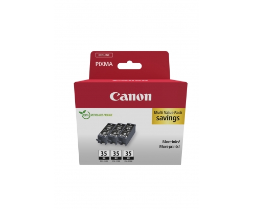 Canon 1509B028 cartucho de tinta 3 pieza(s) Original Negro