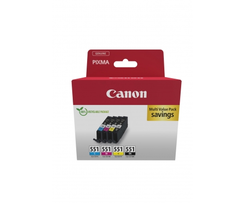 Canon 6509B016 cartucho de tinta 4 pieza(s) Original Negro, Cian, Magenta, Amarillo