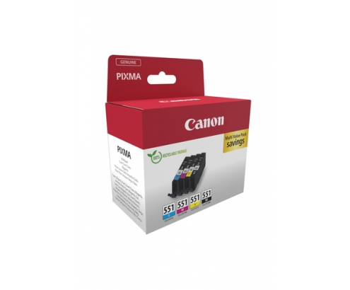 Canon 6509B016 cartucho de tinta 4 pieza(s) Original Negro, Cian, Magenta, Amarillo