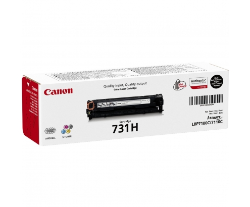 Canon 731H toner 1 pieza Original Negro