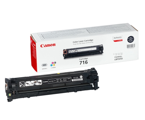 Canon Cartridge 716 Black cartucho de tóner 1 pieza(s) Original Negro