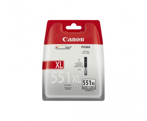 Canon CLI-551XL GY w/sec cartucho 1 pieza Original Alto rendimiento XL Gris
