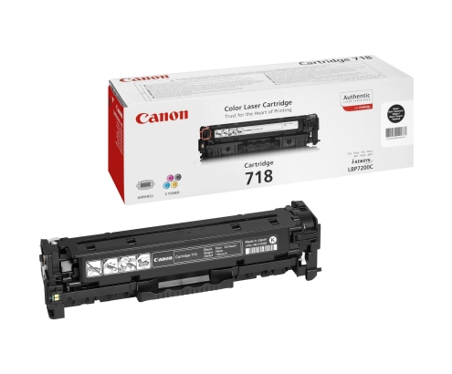 Canon CRG-718 Bk cartucho de tóner 1 pieza(s) Original Negro