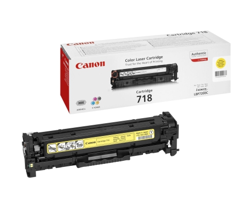 Canon CRG-718 Y cartucho de tóner 1 pieza(s) Original Amarillo