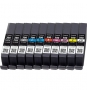 Canon PFI-300 cartucho de tinta 10 pieza(s) Original Negro, Azul, Cian, Gris, Magenta, Foto negro, Foto magenta, Rojo, Amarillo