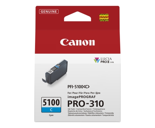 Canon PFI-5100 C cartucho de tinta 1 pieza(s) Original Cian
