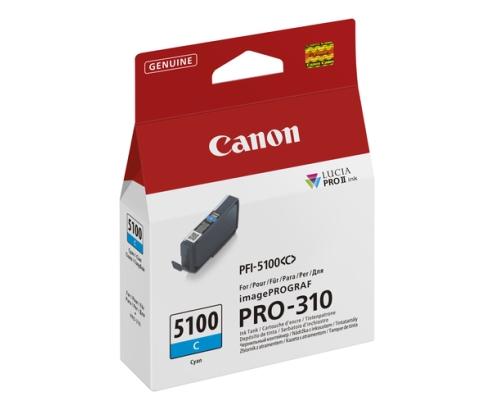 Canon PFI-5100 C cartucho de tinta 1 pieza(s) Original Cian