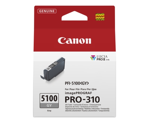 Canon PFI-5100 GY cartucho de tinta 1 pieza(s) Original Gris