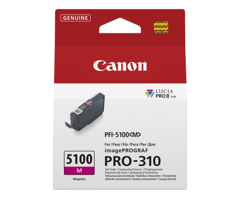Canon PFI-5100 M cartucho de tinta 1 pieza(s) Original Magenta