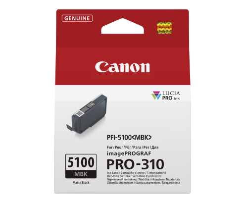 Canon PFI-5100 MBK cartucho de tinta 1 pieza(s) Original Negro mate