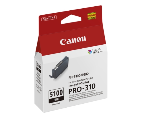 Canon PFI-5100 PBK cartucho de tinta 1 pieza(s) Original Foto negro