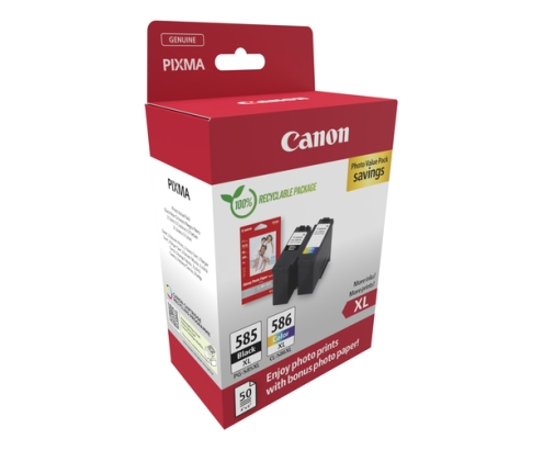 Canon PG-585XL/CL-586XL Pack Alto rendimiento Negro, Color