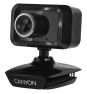 Canyon CNE-CWC1 cámara web 1,3 MP 1600 x 1200 Pixeles USB 2.0 Negro