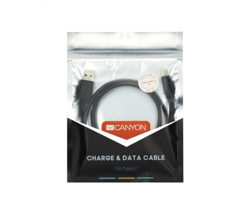 Canyon CNE-USBC4B cable USB 1 m USB 3.2 Gen 1 (3.1 Gen 1) USB C USB A Negro