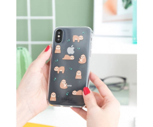 CARCASA MR. WONDERFUL PARA IPHONE X XS SLOW COLLECTION CASE SLOTH WOA09852EM