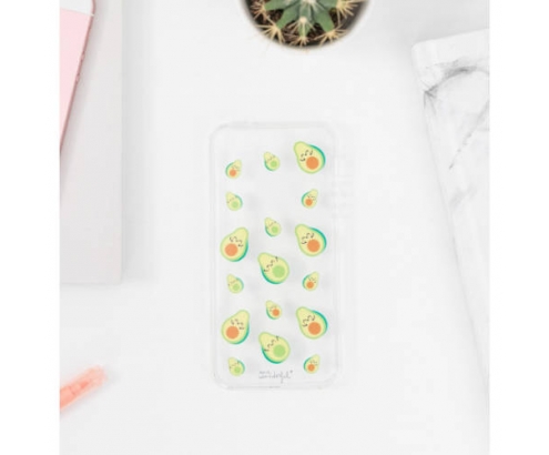 CARCASA MR.WONDERFUL TRANSPARENTE IPHONE SE AGUACATES WOA09743SM