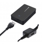 Cargador adaptador de corriente phoenix universal automatico 40w para portatiles y netbooks con puerto usb negro PHCHARGER40+