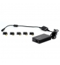 Cargador adaptador de corriente phoenix universal automatico 40w para portatiles y netbooks con puerto usb negro PHCHARGER40+