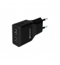 Cargador adaptador de pared phoenix universal 5v 2x usb 2A incluye cable usb a micro usb negro PHMICROUSBCHARGER+