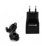 Cargador adaptador de pared phoenix universal 5v 2x usb 2A incluye cable usb a micro usb negro PHMICROUSBCHARGER+