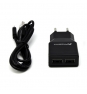 Cargador adaptador de pared phoenix universal 5v 2x usb 2A incluye cable usb a micro usb negro PHMICROUSBCHARGER+