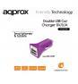 CARGADOR APPROX COCHE 2 PUERTOS USB PURPURA APPUSBCAR31P 