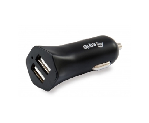 CARGADOR COCHE EQUIP LIFE 5V 2 USB 12/24V 12W NEGRO 245510