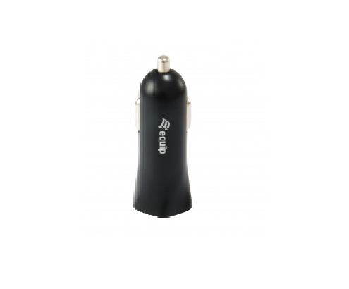 CARGADOR COCHE EQUIP LIFE 5V 2 USB 12/24V 12W NEGRO 245510