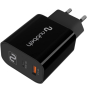 Cargador de Pared Nubbeh Bhoot 30W Dual USB-A y USB-C Negro
