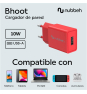 Cargador de Pared Nubbeh Bhoot USB-A 10W Rojo