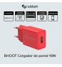 Cargador de Pared Nubbeh Bhoot USB-A 10W Rojo