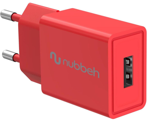 Cargador de Pared Nubbeh Bhoot USB-A 10W Rojo