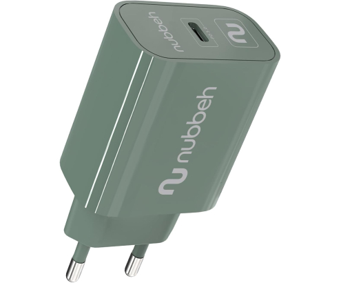 Cargador de Pared Nubbeh Bhoot USB-C Power Delivery 3.0 25W Verde