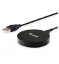 CARGADOR INHALAMBRICO EQUIP LIFE QI 5W CARCASA DE ALUMINIO ULTRA-SLIM NEGRO 245500