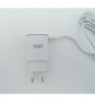 CARGADOR PARED 3GO 2 PUERTOS USB 5V 2A CABLE CON CONECTOR MICROUSB BLANCO ALMUSB20