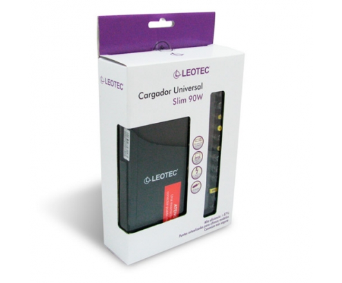 CARGADOR PORTATIL LEOTEC 90W USB SLIM NEGRO LENCSHOME11