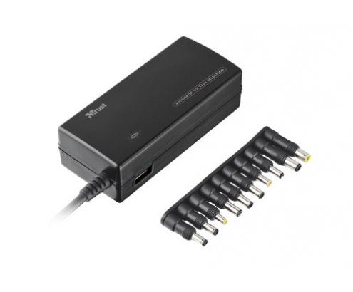 Cargador Trust 125W Notebook Power Adapter adaptador e inversor de corriente Negro 22-16891-8