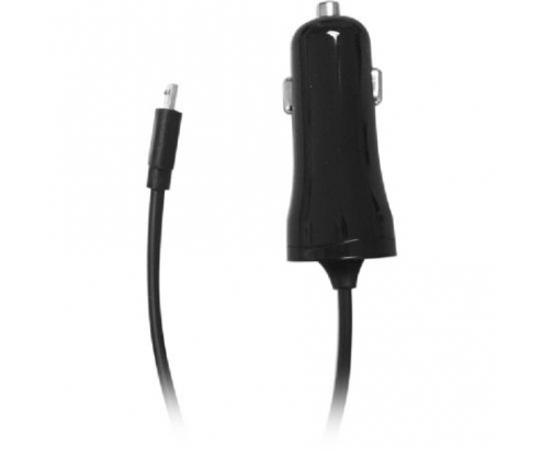 CARGADOR VIVANCO PARA COCHE CONECTOR MICRO USB SALIDA 5V 1A ENTRADA 12-24V NEGRO 38346