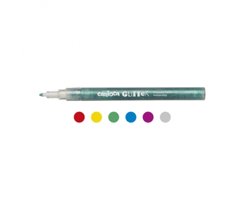 Carioca 42190 marcador 6 pieza(s) Azul, Verde, Gris, Púrpura, Rojo, Amarillo