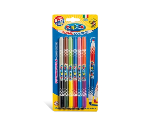 Carioca Bi-Color rotulador Medio Multicolor 6 pieza(s)