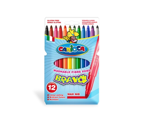 Carioca Bravo Rotuladores Multicolor 12 pieza(s)