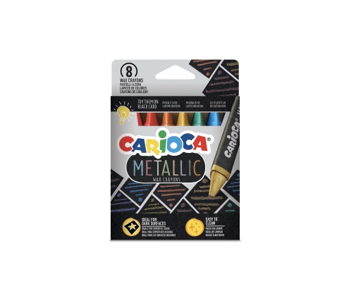Carioca Ceras Maxi Wax Metallic - 8 Uds
