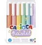 Carioca Pastel marcador 6 pieza(s) Punta de cincel Azul, Verde, Naranja, Pastel, Rosa, Púrpura, Amarillo