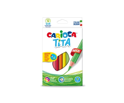 Carioca Tita Maxi Lapcies de colores 12 pieza(s)