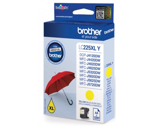 Cartucho brother lc-225xly amarillo LC225XLY